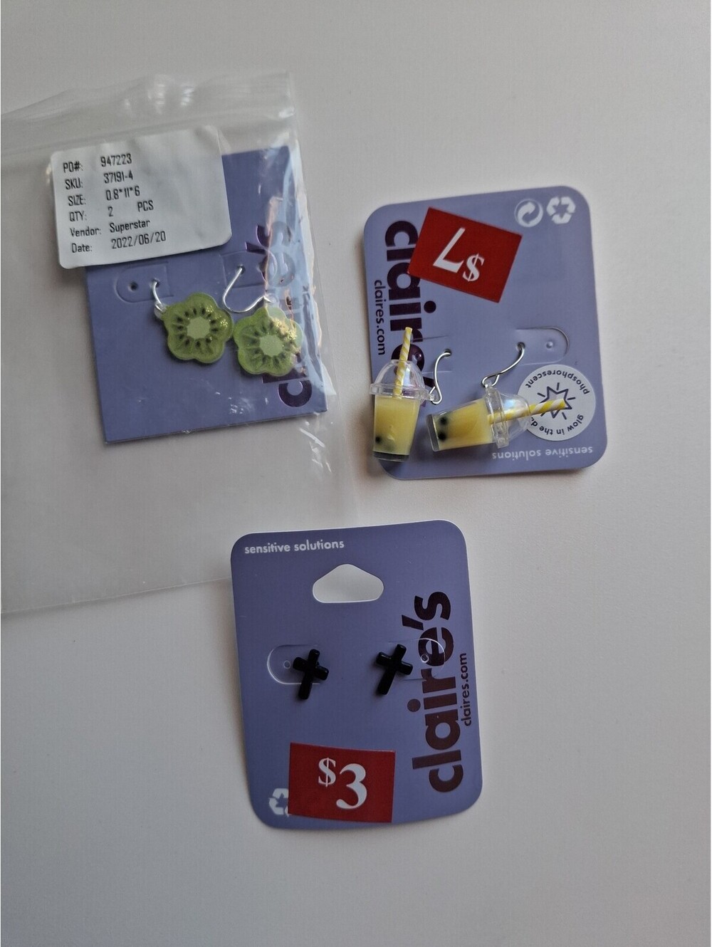 Claire's Earrings Bundle NWT